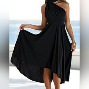 EUC Victoria's Secret Moda International wrap multi dress. Black stretch medium